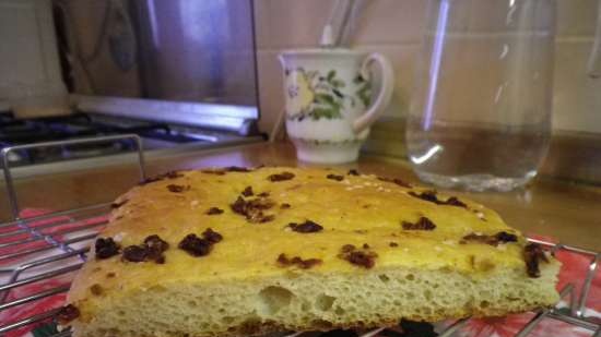 Patata de focaccia amb ceba