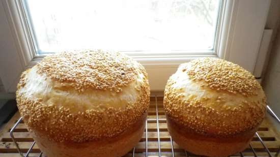 Torta al latte sul focolare (forno)