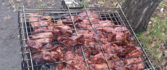 Grilled chicken liver