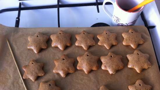 Masa de pan de jengibre sobre manteca