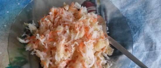 Sauerkraut nang hindi pinipilit