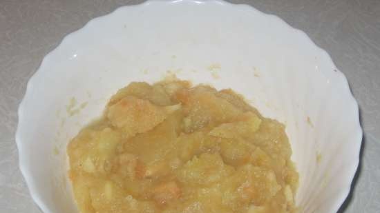 Fruit (vegetable) puree or jam in the microwave