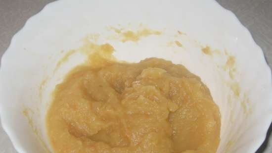 Fruit (vegetable) puree or jam in the microwave