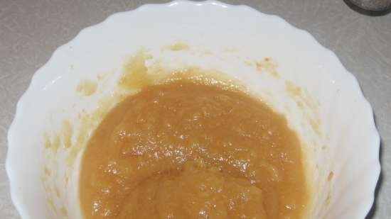 Fruit (vegetable) puree or jam in the microwave