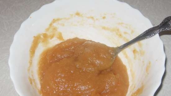 Fruit (vegetable) puree or jam in the microwave