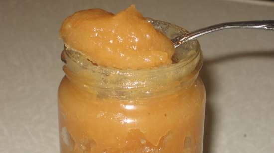 Fruit (vegetable) puree or jam in the microwave