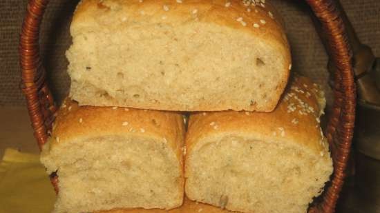 Pane in lastre di lievito naturale con purea di zucca e semi