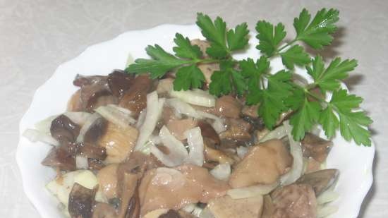 Funghi neri, maiali e altri come la salatura domestica