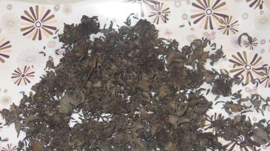 Fermented tea made from leaves of garden and wild plants (master class)