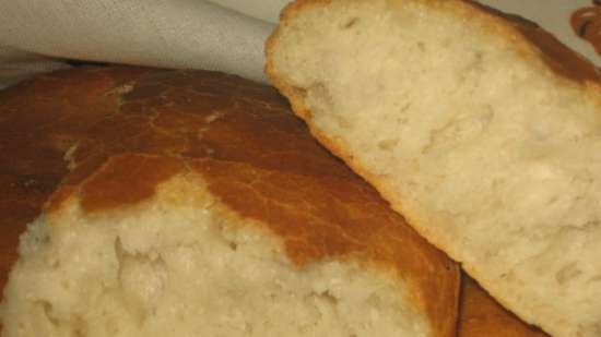 Mga flatbread na Asyano sa sourdough na may sabaw ng karne, sibuyas at katyk