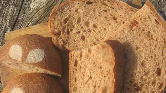 Pane "Ivan-tea" con farina integrale e lievito di tè liquido