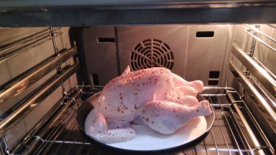 Chicken in the oven (minus ten)