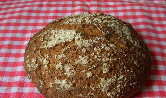 Artisanal na tinapay nang walang pagmamasa na may sourdough