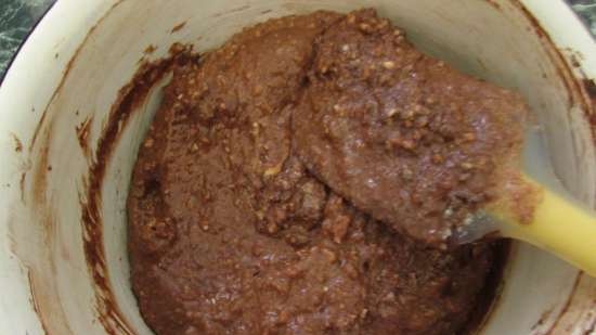 Galletas de chocolate y nueces con glaseado