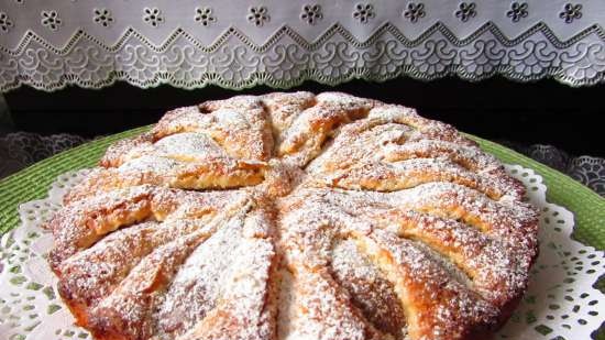 Torta di pere con pasta di ricotta