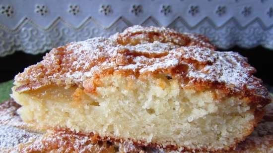 Torta di pere con pasta di ricotta