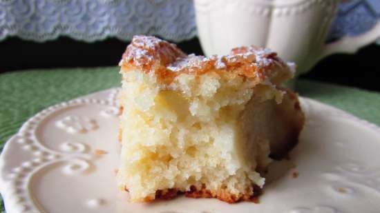 Torta di pere con pasta di ricotta