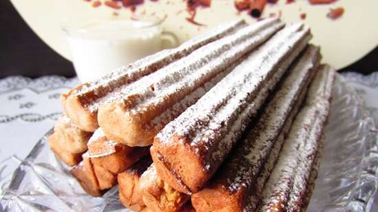 Rye churros kasama ang mansanas (churrosmaker Princess 132401)