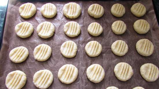 Quick cottage cheese vanilla biscuits without eggs with dry pudding