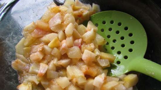 Pastel jugoso Manzanas con miel