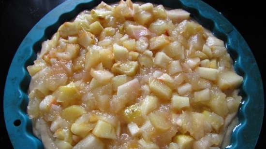 Pastel jugoso Manzanas con miel