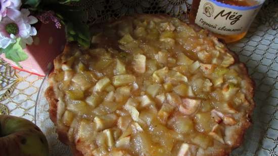 Pastel jugoso Manzanas con miel