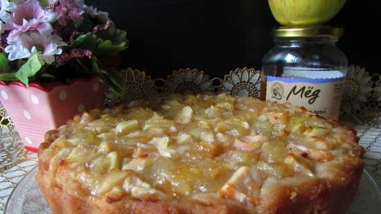 Pastel jugoso Manzanas con miel