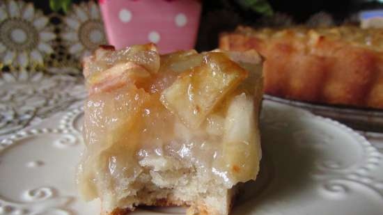 Pastel jugoso Manzanas con miel