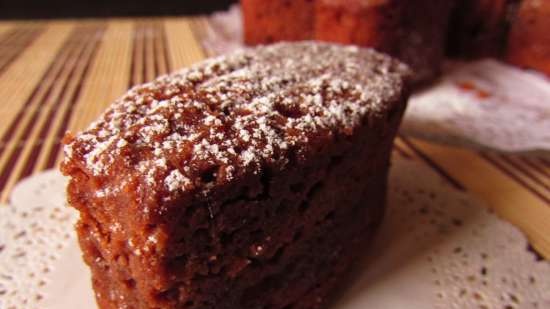 Cupcakes de plátano, chocolate y café