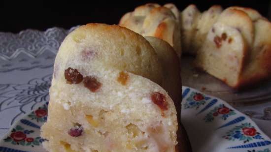 Muffin alle mele sotto un berretto di cagliata