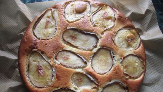 Pear and Chocolate Pie