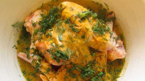 Ali di pollo al forno con marinata alla birra e aneto