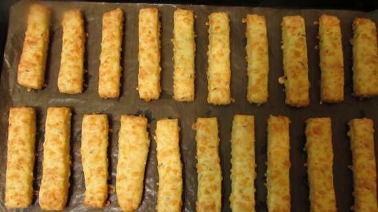 Cheese sticks with cumin