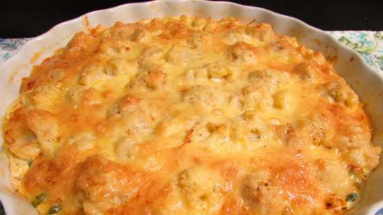 Green beans and cauliflower casserole