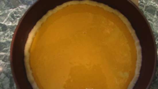 Pumpkin pie with condensed milk