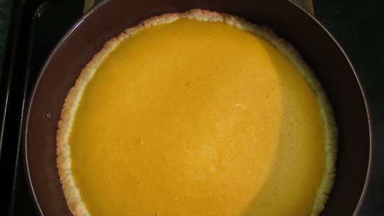 Pumpkin pie with condensed milk