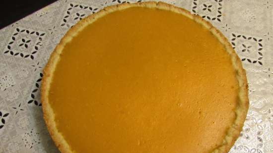 Pumpkin pie with condensed milk