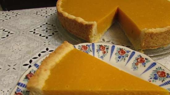 Pumpkin pie with condensed milk