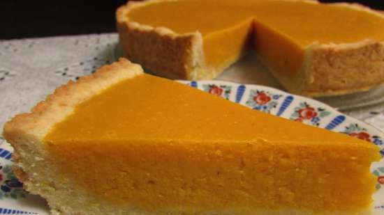 Pumpkin pie with condensed milk