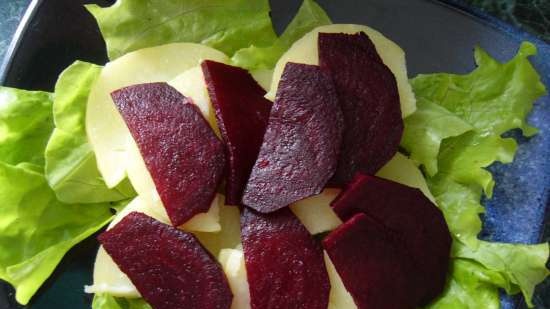 Cold smoked mackerel salad