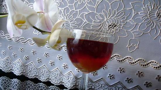 Piñas con mermelada en gelatina de té de Hibiscus con escaramujos