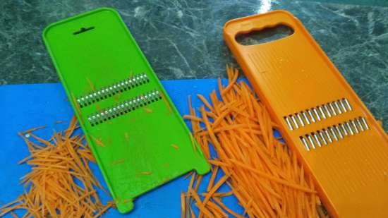 Vegetable graters and shredders, kevlar gloves