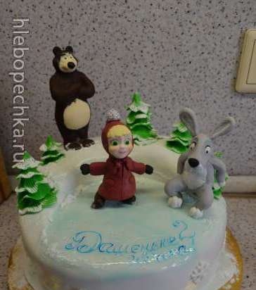 Torte basate sul cartone animato Masha e Orso