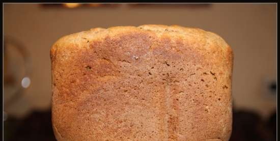 Darnitskiy bread with kefir sourdough in a bread maker