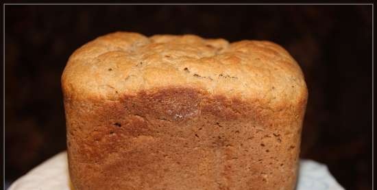 Darnitskiy bread with kefir sourdough in a bread maker