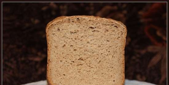 Darnitskiy bread with kefir sourdough in a bread maker