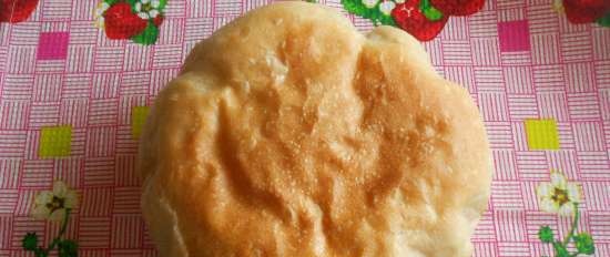 Wheat bread on ripe dough (self-leavening)