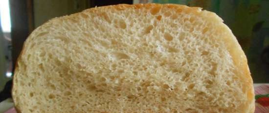 Wheat bread on ripe dough (self-leavening)