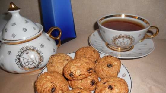 Havermoutkoekjes met rozijnen