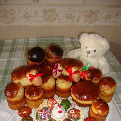 Pastel de Pascua tradicional ruso